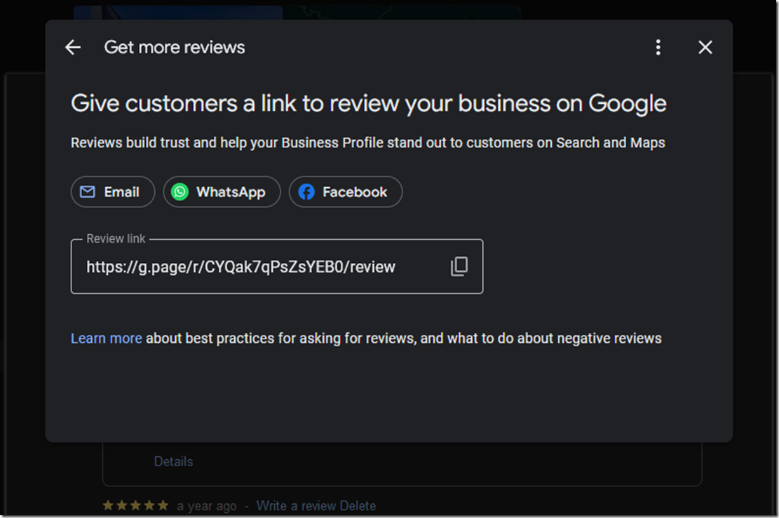 How to obtain your own Google Review URL in 1 minute
