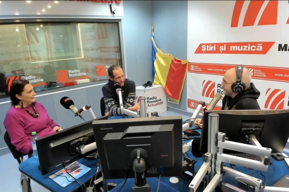 Constantin Ferseta and Alina Ferseta at Radio Romania Actualitati 1 hour interview