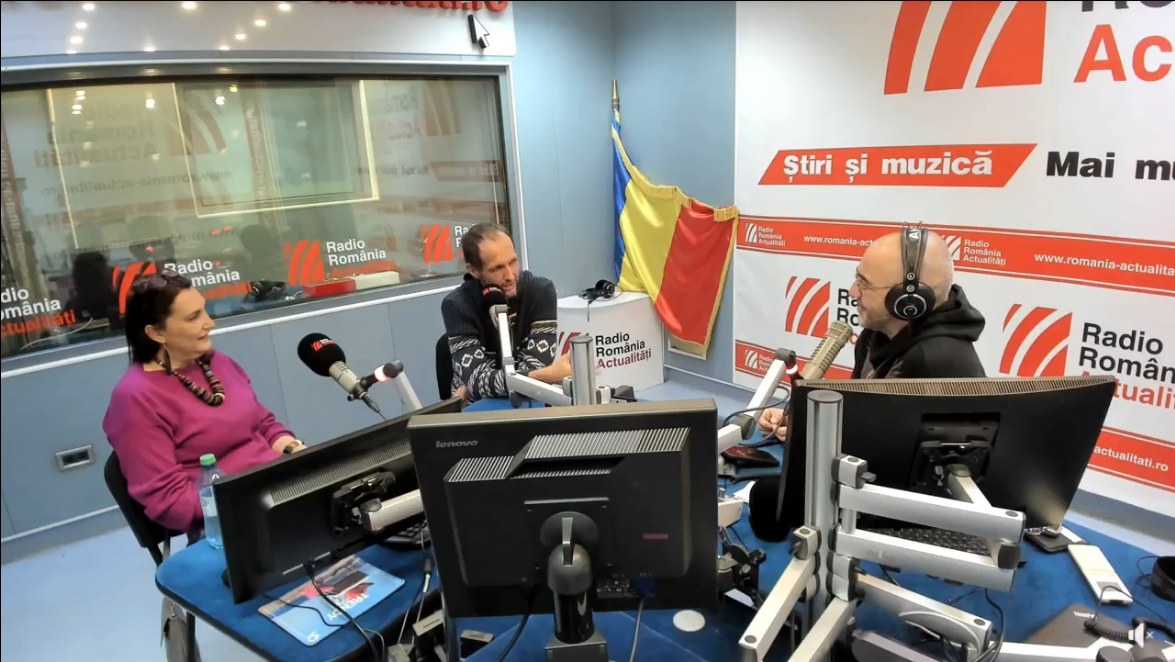 Constantin Ferseta and Alina Ferseta at Radio Romania Actualitati 1 hour interview
