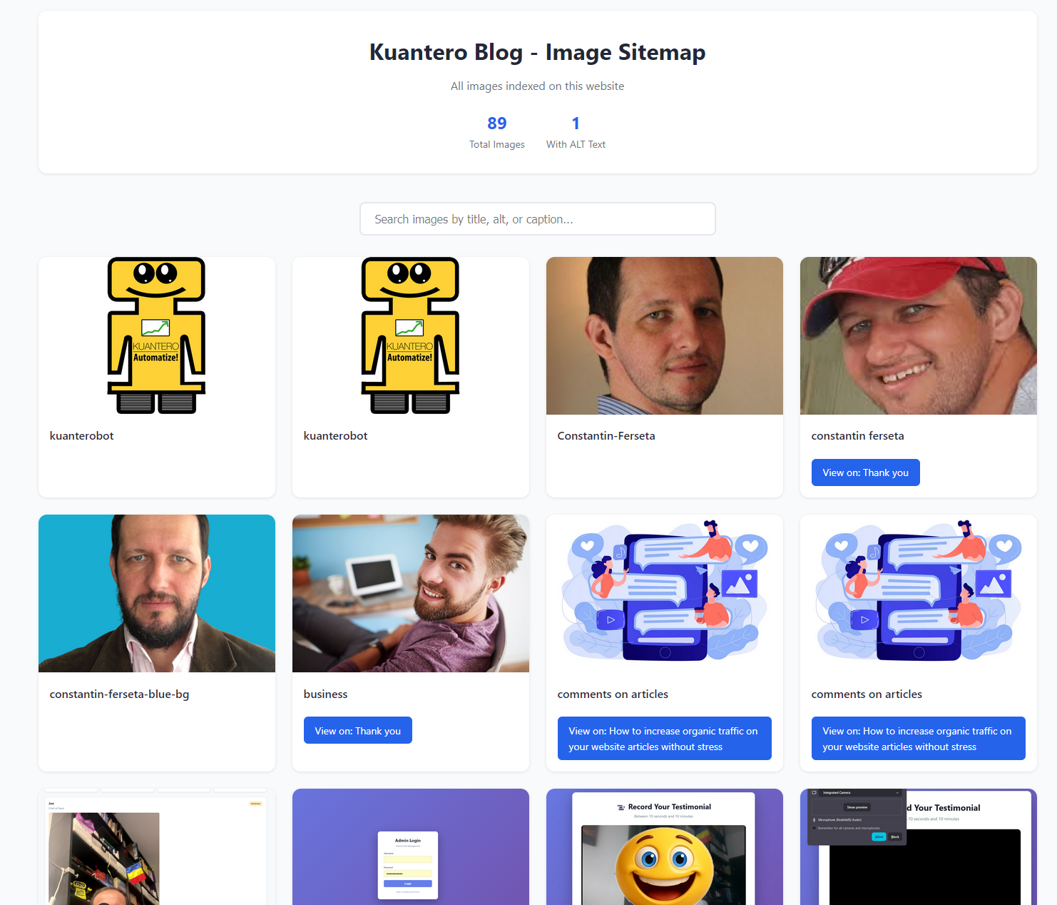 How to get more traffic with your images with "Kuantero Image Sitemap" Wordpress Plugin
